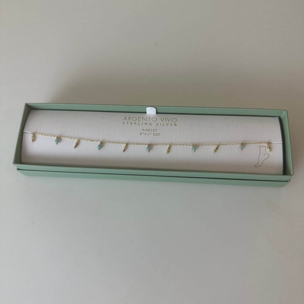 Argento Vivo Sterling Silver Anklet